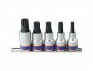 Sada zástrčných hlavic King Tony 1/2 CrV XZN M8 - M16 na kolejnici 4105PR