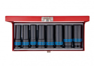 Hlavice rázové prodloužené nástrčné King Tony 1/2 CrMo 6 hranná