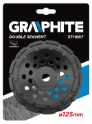 Brusný kotouč na beton Graphite 125 mm dvousegment
