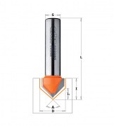 Fréza na V drážku 90° CMT C91509511