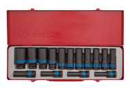 Sada rázových prodloužených nástrčných hlavic King Tony 1/2 CrMo 12 hran