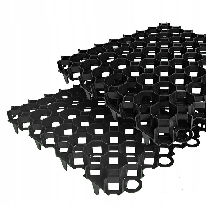 Plastové zatravňovací dlaždice 50x50x30mm černé JIPOS