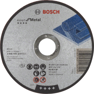 BOSCH Expert for Metal rovný dělící kotouč na kov 125mm (1.6 mm)