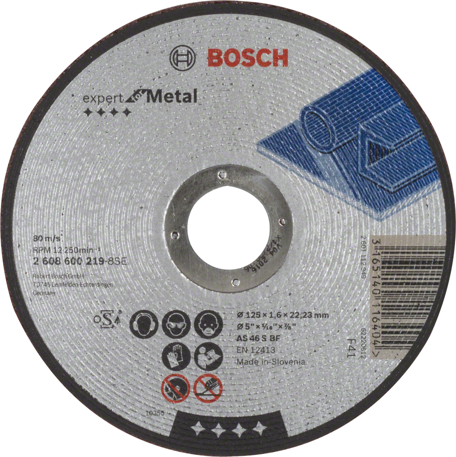 BOSCH Expert for Metal rovný dělící kotouč na kov 125mm (1.6 mm)