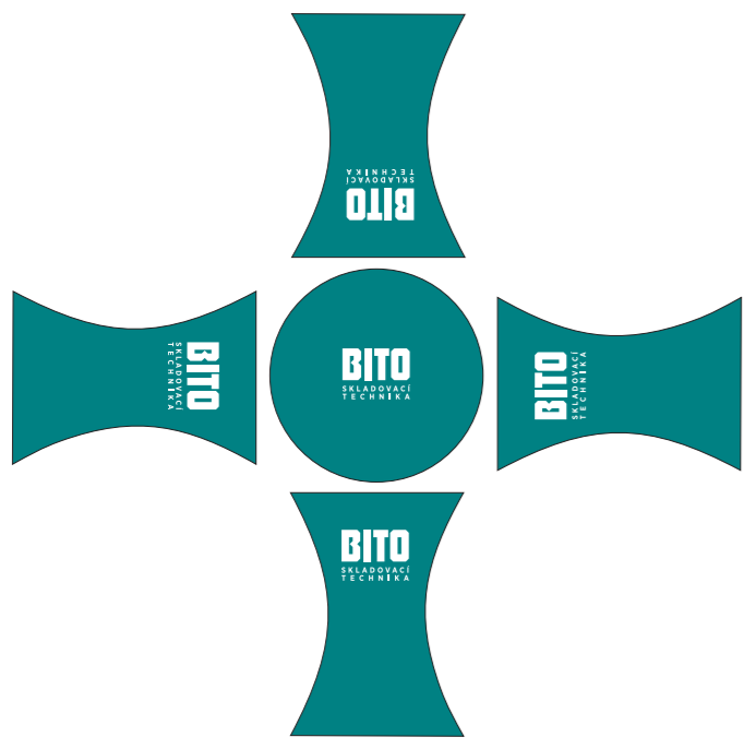 TENTino Elastický potah na bistro stůl 80 cm s vlastním potiskem