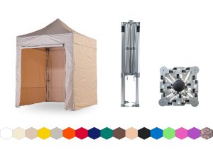 Nůžkový párty stan 2x2 m TENTino BIG HEXAGON EXTREME Barva opláštění: 3A - BÉŽOVÁ