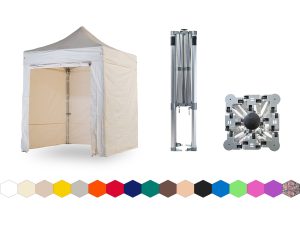 Nůžkový párty stan 2x2 m TENTino BIG HEXAGON EXTREME Barva opláštění: 2A - KRÉMOVÁ