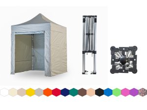 Nůžkový párty stan 2x2 m TENTino SMALL HEXAGON Barva opláštění: 5A - ŠEDÁ