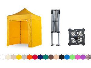 Nůžkový párty stan 2x2 m TENTino SMALL HEXAGON Barva opláštění: 4A - ŽLUTÁ