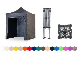 Nůžkový párty stan 2x2 m TENTino SMALL HEXAGON Barva opláštění: 11A - ČERNÁ