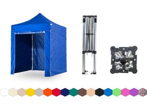 Nůžkový párty stan 2x2 m TENTino SMALL HEXAGON Barva opláštění: 8A - MODRÁ