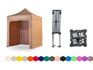 Nůžkový párty stan 2x2 m TENTino SMALL HEXAGON Barva opláštění: 10B - SVĚTLE HNĚDÁ