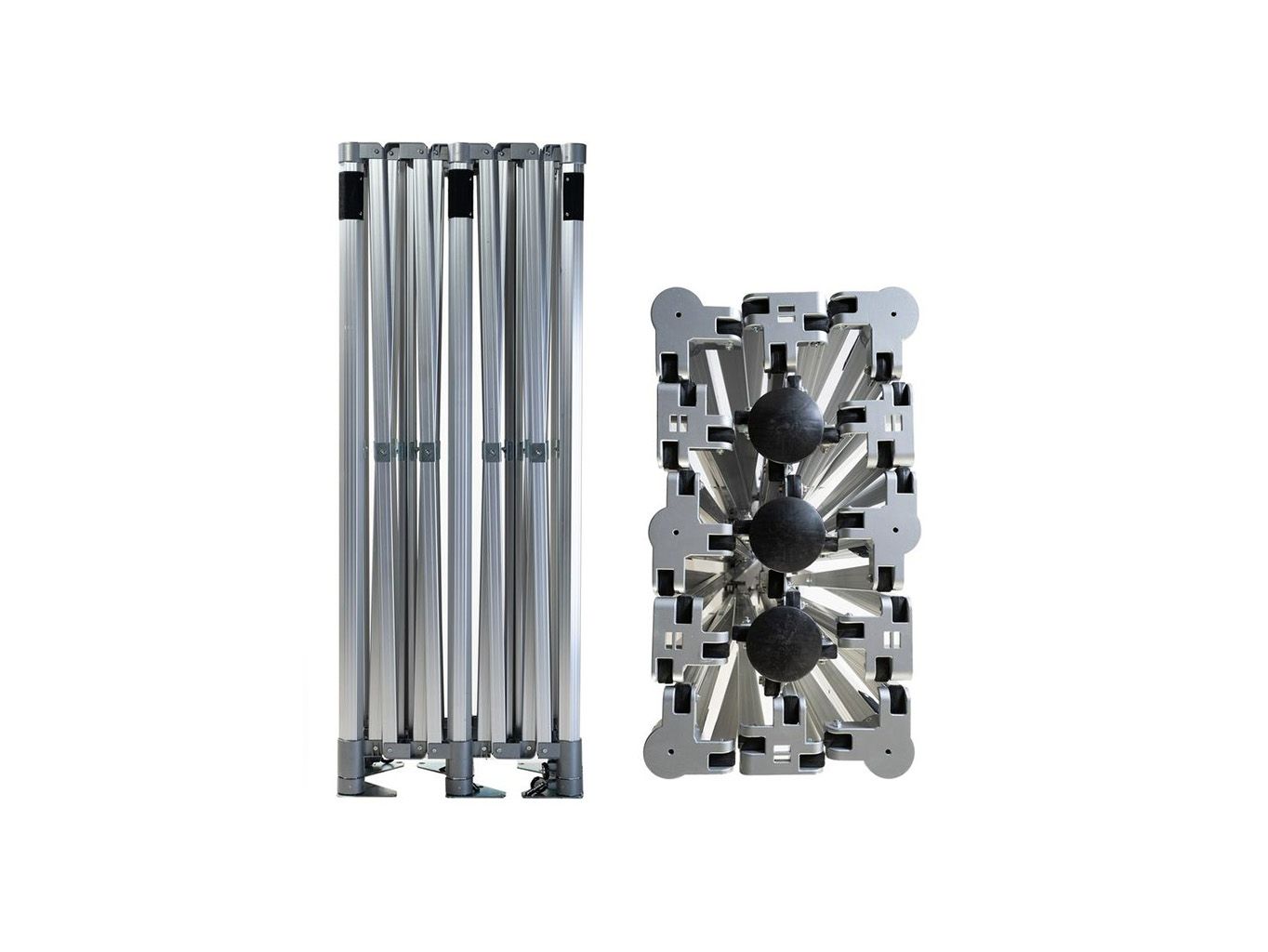 TENTino Konstrukce nůžkového párty stanu BIG HEXAGON 4x8 m bez opláštění