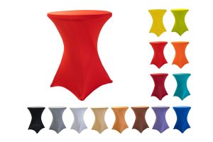 TENTino Elastický ubrus na koktejlový bistro stůl 70 cm VÍCE BAREV Barva: ČERVENÁ