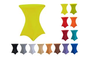 TENTino Elastický ubrus na koktejlový bistro stůl 60 cm VÍCE BAREV Barva: ŽLUTÁ