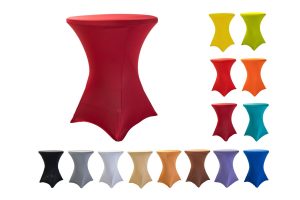 TENTino Elastický ubrus na koktejlový bistro stůl 60 cm VÍCE BAREV Barva: VÍNOVÁ