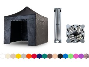 Nůžkový párty stan 3x3 m TENTino BIG HEXAGON Barva opláštění: 11A - ČERNÁ