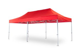 TENTino STŘECHA NA STAN 4x8 m BIG HEXAGON Barva: 7A - ČERVENÁ