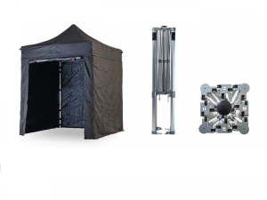 Nůžkový párty stan 2x2 m TENTino BIG HEXAGON Barva opláštění: 11A - ČERNÁ