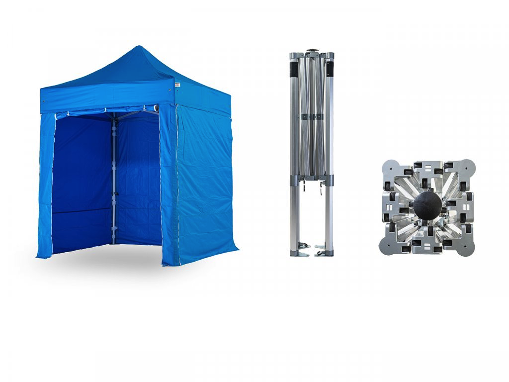 Nůžkový párty stan 2x2 m TENTino BIG HEXAGON Barva opláštění: 12A - SVĚTLE MODRÁ