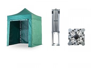 Nůžkový párty stan 2x2 m TENTino BIG HEXAGON Barva opláštění: 9A - ZELENÁ