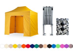 Nůžkový párty stan 2x3 m TENTino BIG HEXAGON Barva opláštění: 4A - ŽLUTÁ