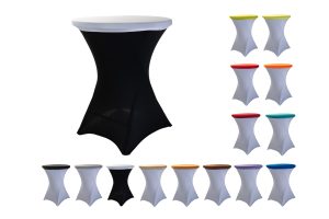 TENTino Elastická čepice na desku bistro stolu 70 cm VÍCE BAREV Barva: BÍLÁ
