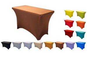 TENTino Elastický potah na skládací stůl 122x60 cm VÍCE BAREV Barva: ČOKOLÁDOVÁ HNĚDÁ