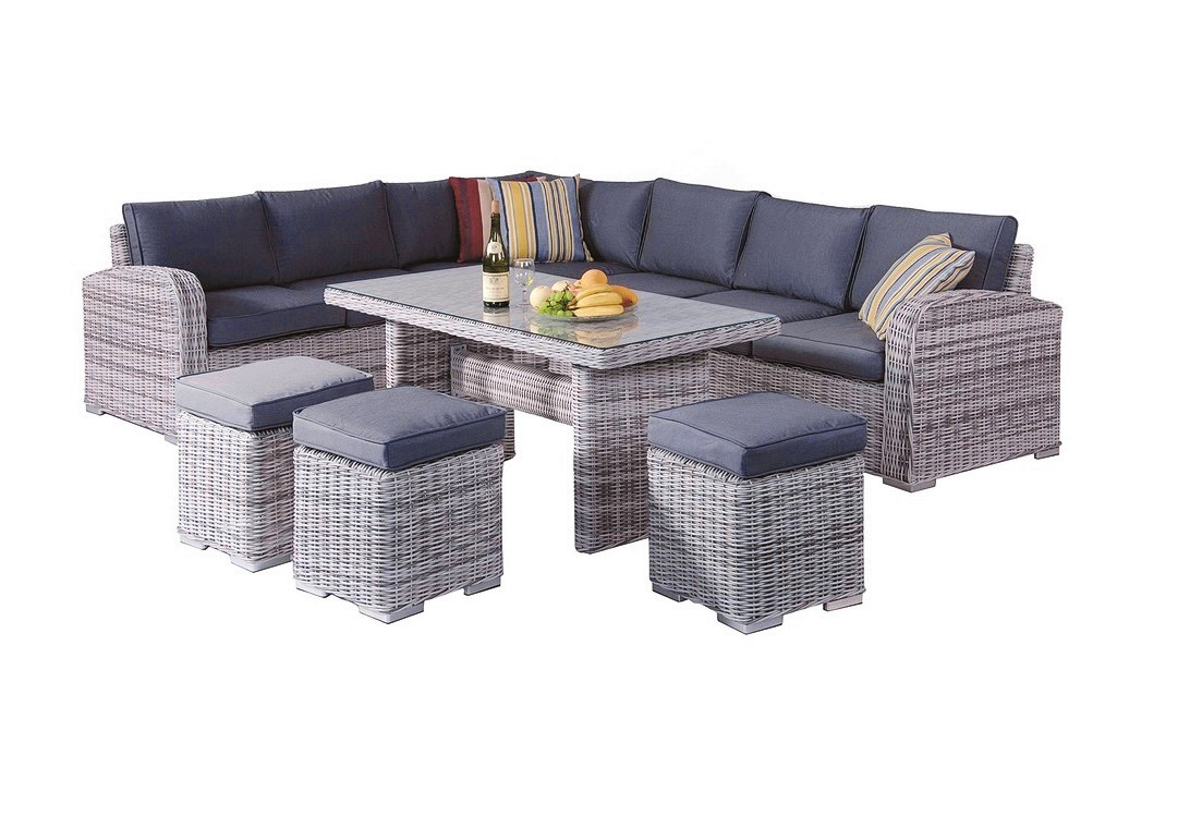 TENTino Luxusní zahradní souprava PORTORICO SILVER