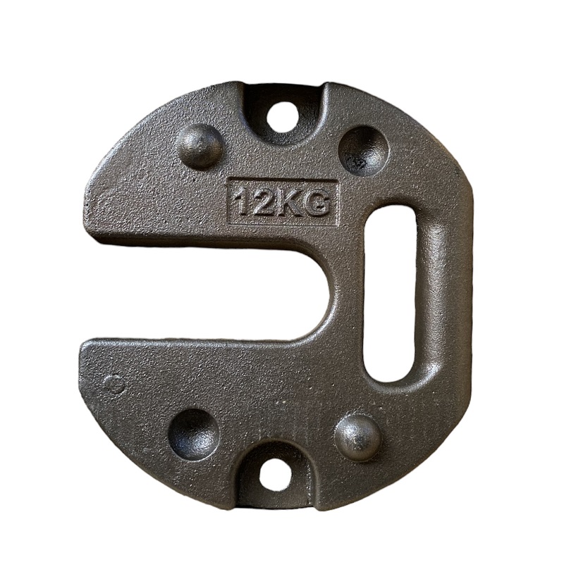 TENTino Železná zátěž 12 kg (1 ks) tvar C