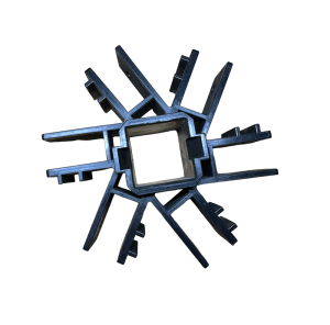 TENTino Vrchní středový spoj nůžkových profilů na 3x3x3 m