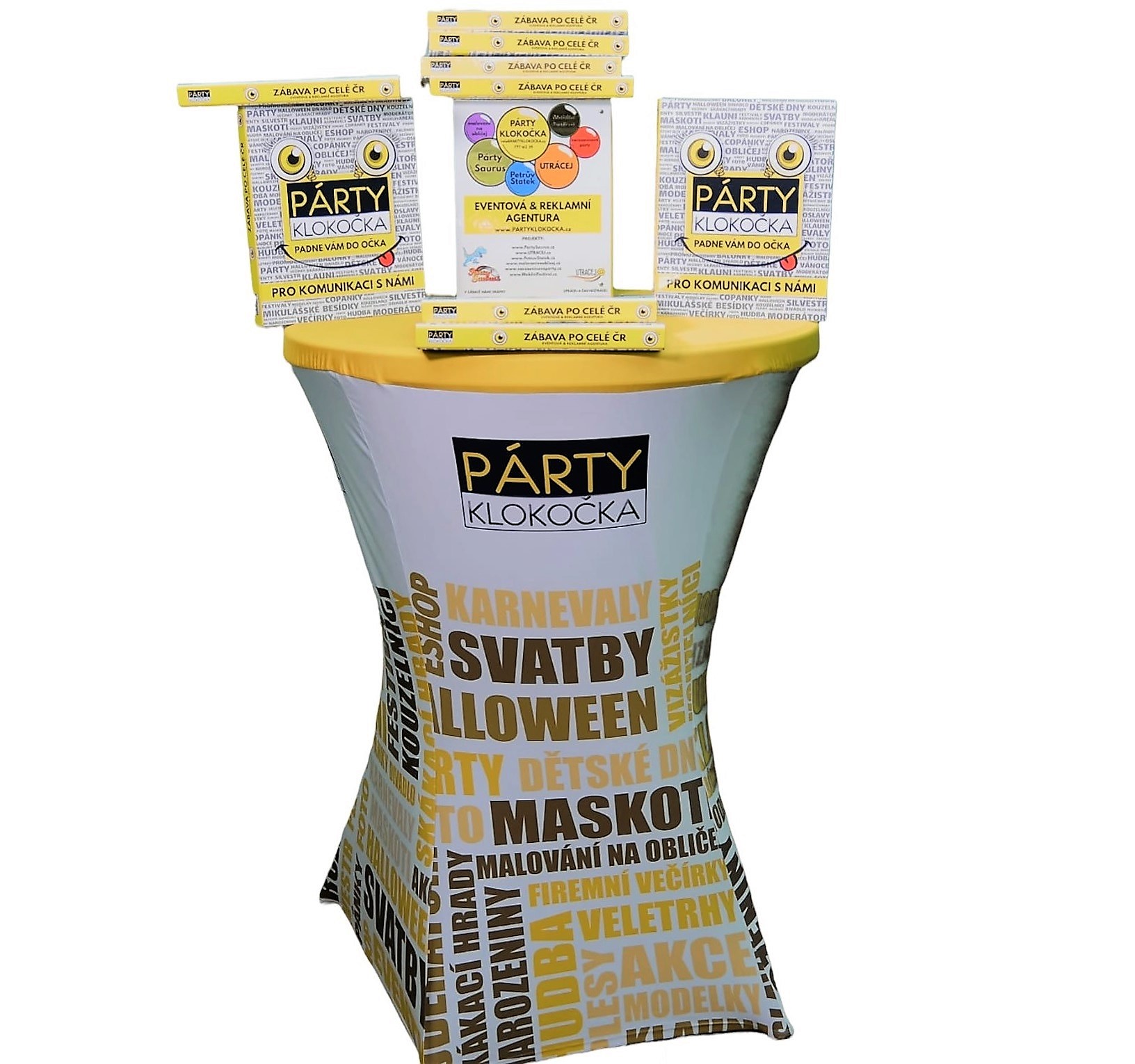 TENTino Elastický potah na bistro stůl 70 cm s vlastním potiskem