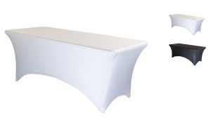 TENTino Elastický potah EXTREME na skládací stůl 180x76 cm VÍCE BAREV Barva: BÍLÁ