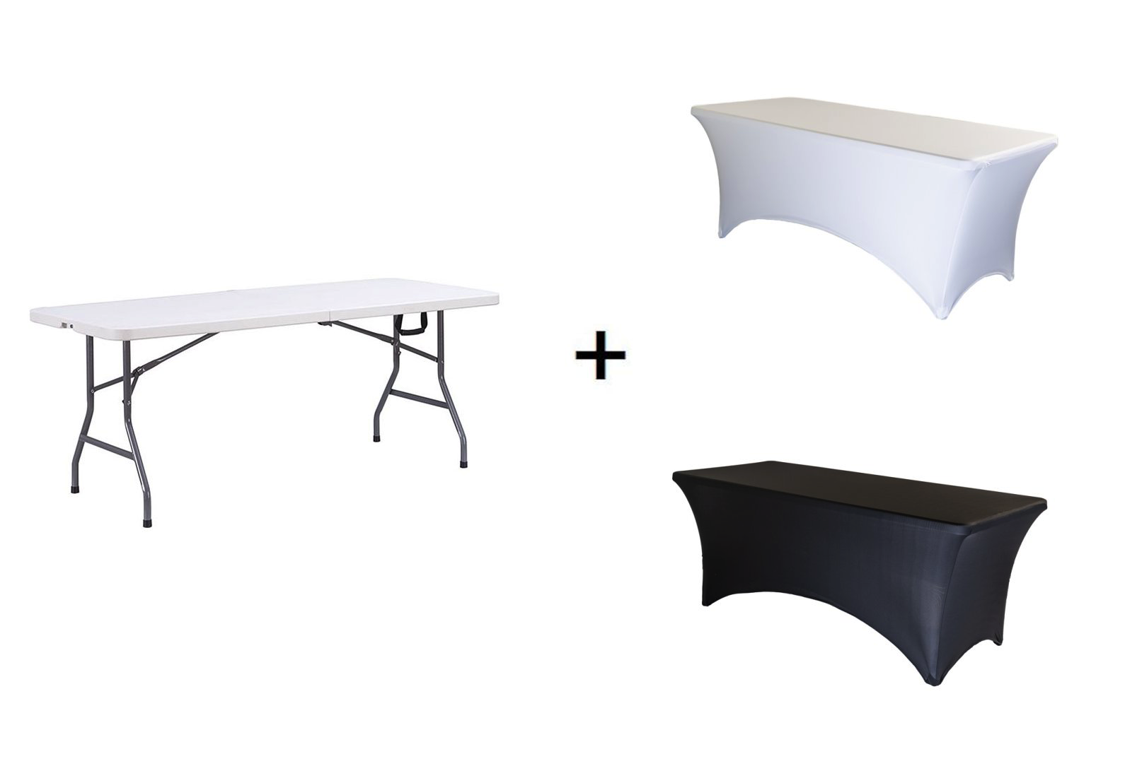 AKCE TENTino Skládací stůl 180x76 cm PŮLENÝ