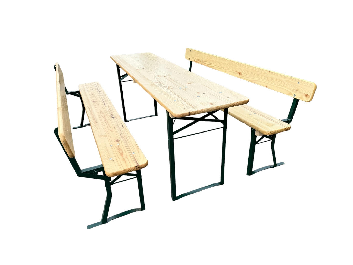 TENTino Profi pivní zahradní set 200x60 cm - STŮL + 2x LAVICE S OPĚRKOU