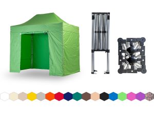 Nůžkový párty stan 2x3 m TENTino SMALL HEXAGON Barva opláštění: 13A - SVĚTLE ZELENÁ