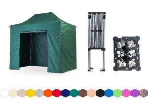 Nůžkový párty stan 2x3 m TENTino SMALL HEXAGON Barva opláštění: 9A - ZELENÁ