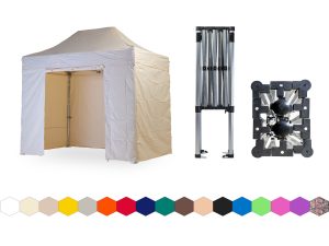 Nůžkový párty stan 2x3 m TENTino SMALL HEXAGON Barva opláštění: 2A - KRÉMOVÁ