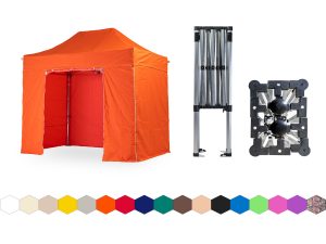 Nůžkový párty stan 2x3 m TENTino SMALL HEXAGON Barva opláštění: 6A - ORANŽOVÁ