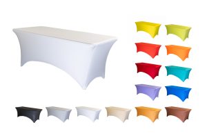 TENTino Elastický potah na skládací stůl 152x76 cm VÍCE BAREV Barva: 1 BÍLÁ