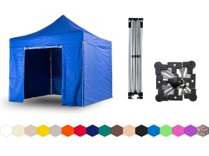 Nůžkový párty stan 3x3 m TENTino SMALL HEXAGON Barva opláštění: 8A - MODRÁ