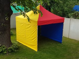 Nůžkový párty stan 3x3 m TENTino SMALL HEXAGON Barva opláštění: 17A - MIX BAREV