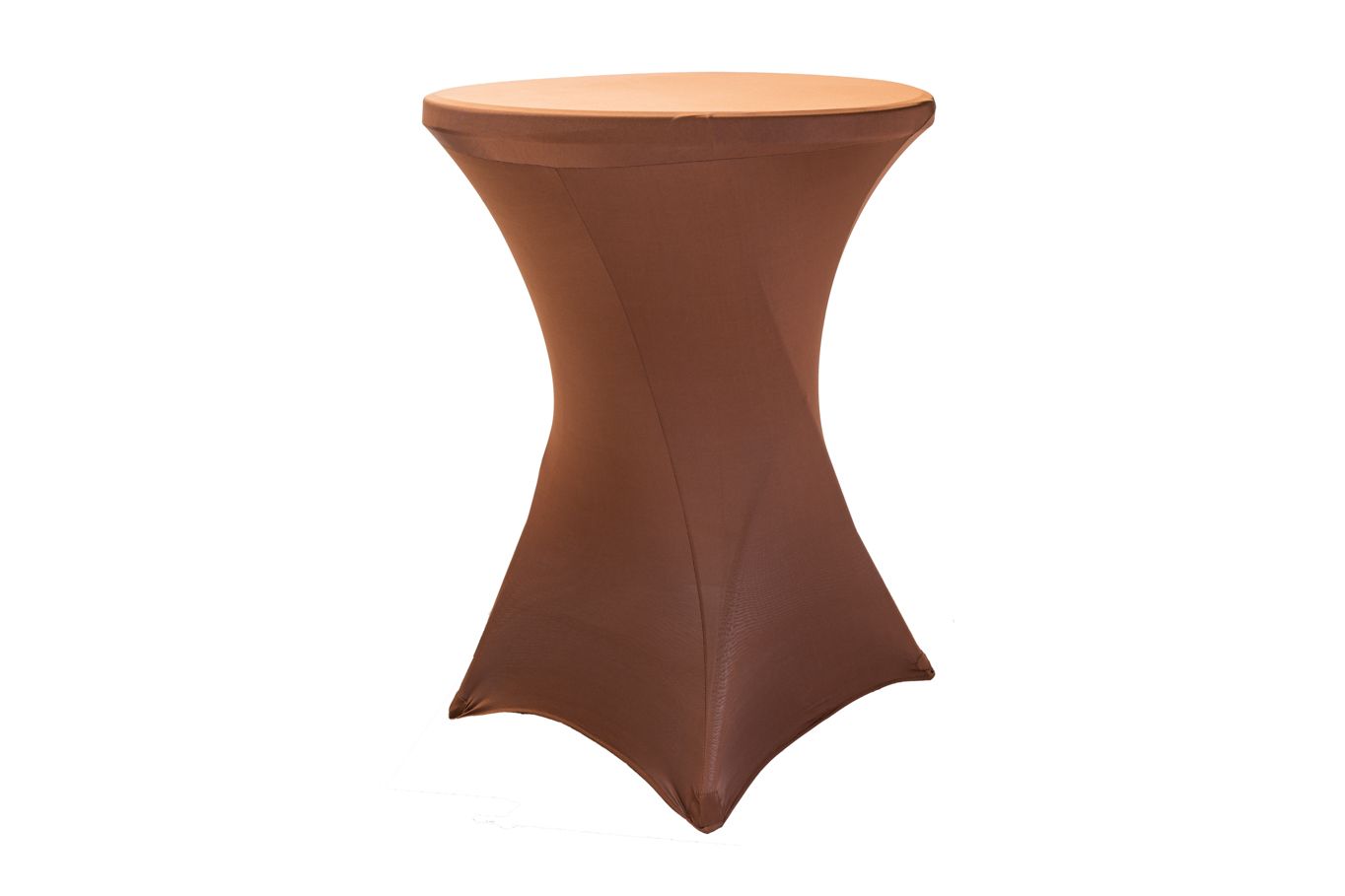 TENTino Elastický ubrus na koktejlový bistro stůl 80 cm VÍCE BAREV Barva: ČOKOLÁDOVÁ HNĚDÁ