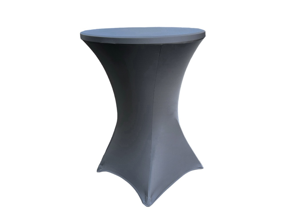 TENTino Elastický ubrus na koktejlový bistro stůl 80 cm VÍCE BAREV Barva: ŠEDÁ ANTRACIT