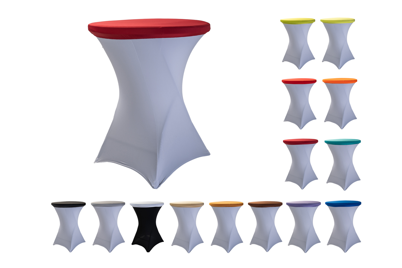 TENTino Elastická čepice na desku bistro stolu 80 cm VÍCE BAREV Barva: VÍNOVÁ