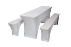 TENTino Elastický potah na pivní set 220x50 - 220x70 cm Barva: 1 BÍLÁ