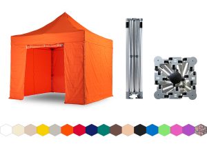 Nůžkový párty stan 3x3 m TENTino BIG HEXAGON EXTREME Barva opláštění: 6A - ORANŽOVÁ