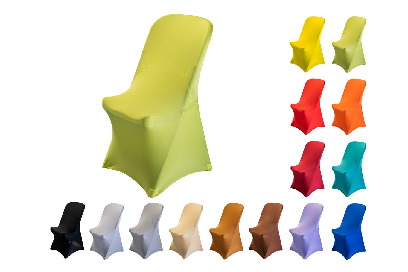 TENTino Elastický potah na skládací židli PTH01 Barva: SVĚTLE ZELENÁ