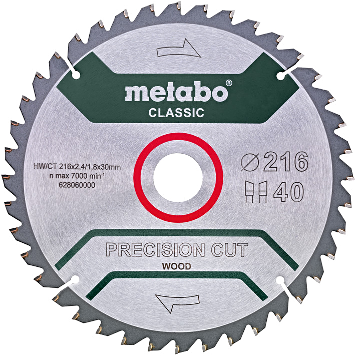 METABO Precision Cut Wood Classic 216x30mm (WZ40)