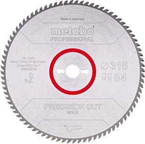 METABO pilový kotouč Precision Cut Wood Prof. 315x30mm (84 zubů)